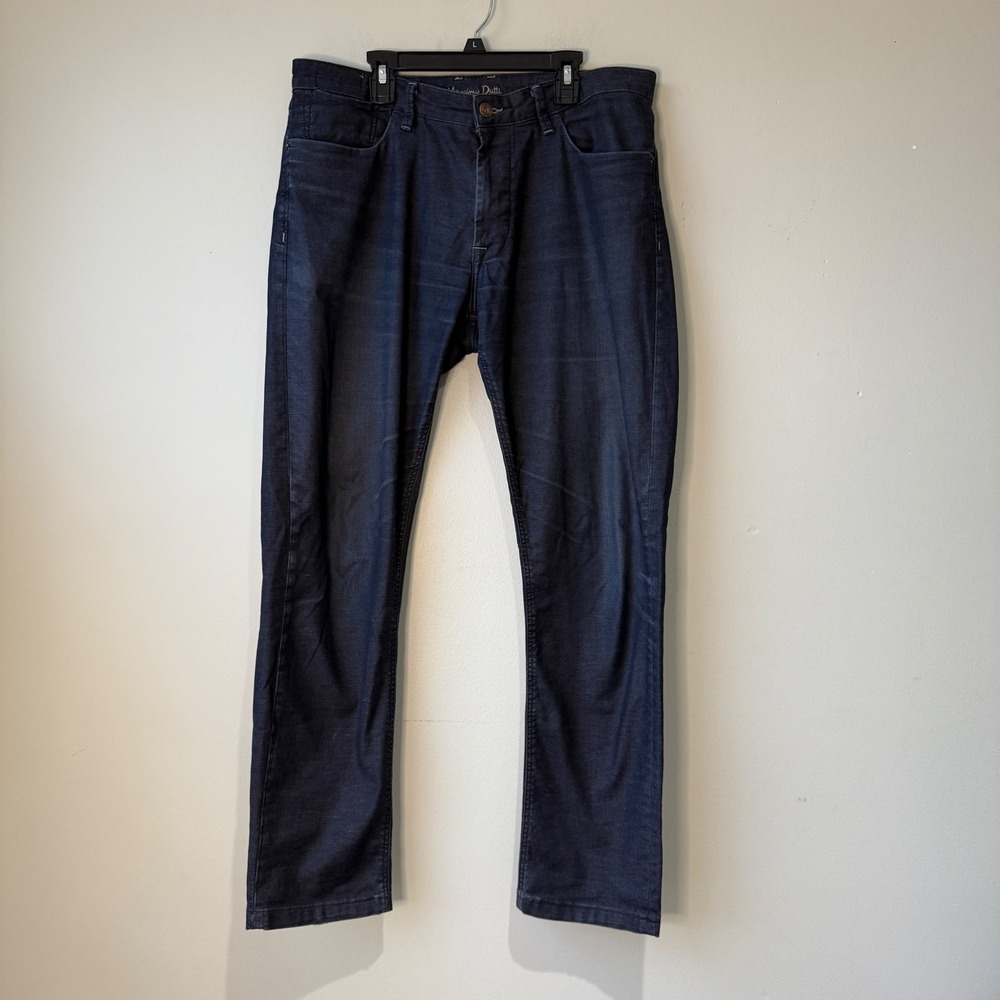 Massimo Dutti City Slim Mens Dark Indigo Blue Jeans Size 32 Made in Turkey